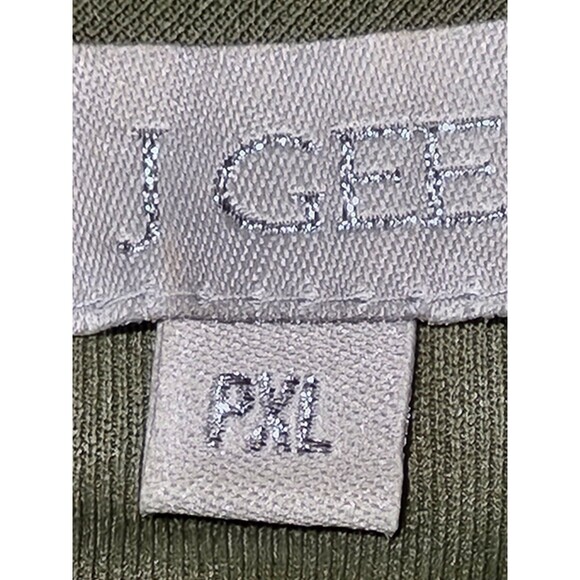 J Gee Dress Womens PXL Olive Green Tiered Ruffle Peasant Cottage Boho - Picture 10 of 12